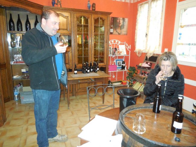 CHAMPAGNE FLEURY GILLE - Christine et Bertand : dégustation d'assemblage